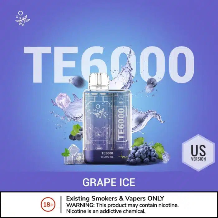 Elf bar TE6000 Us Version Grape Ice Disposable Vape