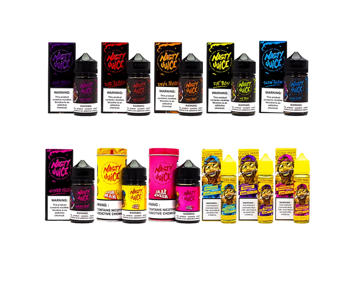 Nasty Juice all Flavours 3 mg, 60ml